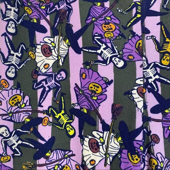 LULAROE GIRLS HALLOWEEN PURPLE LEGGINGS SIZE TWEEN - Picture 10 of 10